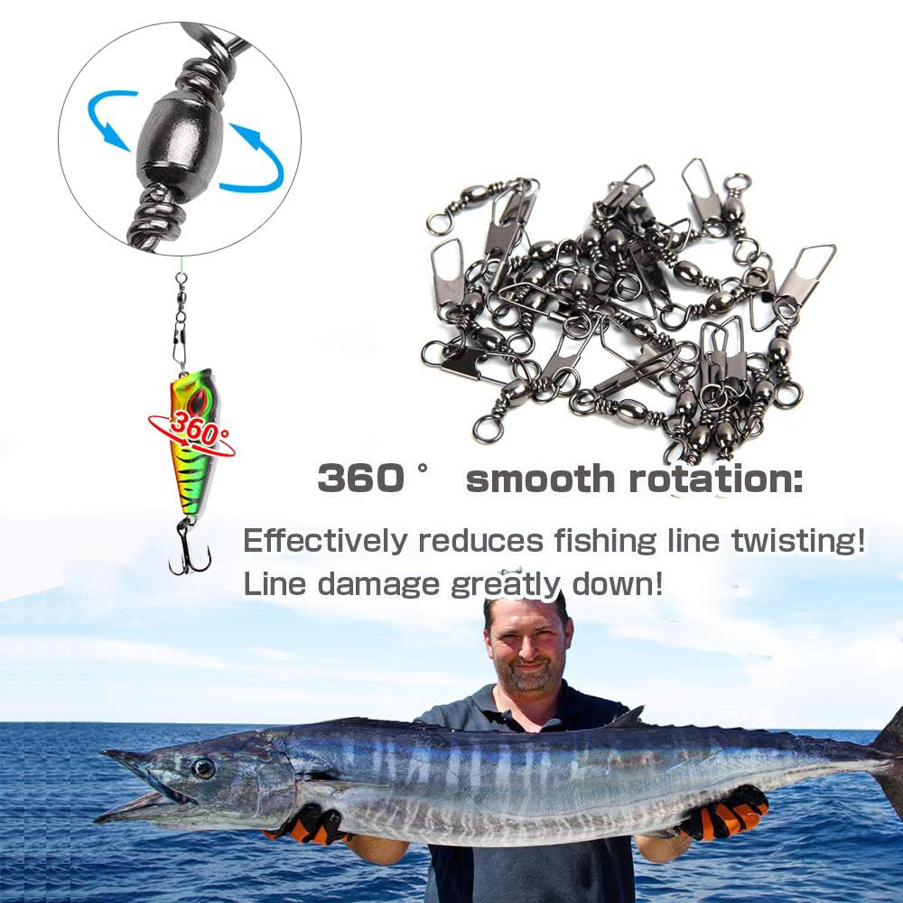 50 Pezzi Moschettoni Girevoli  - Baitcasting Reel recensione e prezzo